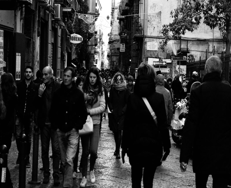 A typical street in Napoli